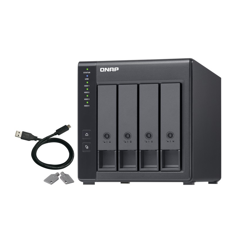 QNAP TR-004 Harddisk-array 0TB 4bays QNAP TR-004 Harddisk-array 0TB 4bays