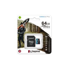 Køb Kingston 64GB microSDXC Canvas Go Plus - Hurtig, pålidelig og perfekt til dit digitale liv!