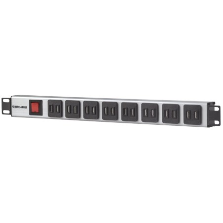 Intellinet POWER STRIP 19 - 16-PORTS | Effektiv Strømfordeling til Dit Udstyr - I-CASE STRIP-U16F