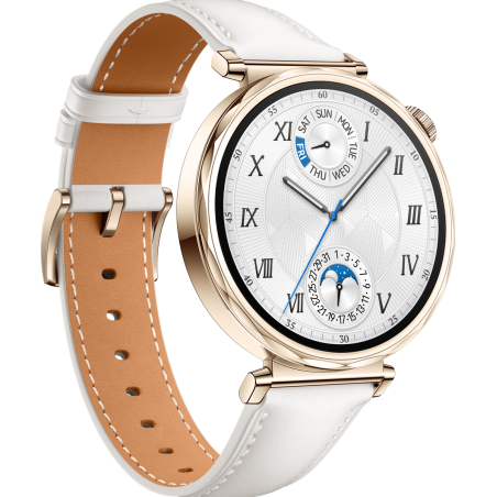 Huawei Watch GT 5 41 mm Guld Hvid Smart Ur - Stilfuldt Design & Avanceret Teknologi!