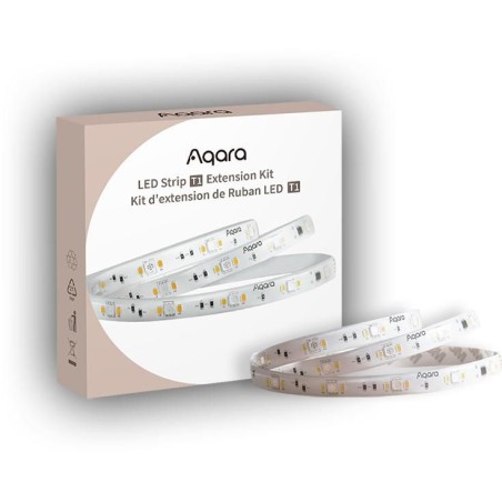 Aqara LED Strip T1 Extension 1m (RLSE-K01D) - Forlængelse af Lysoplevelsen med Nem Installation