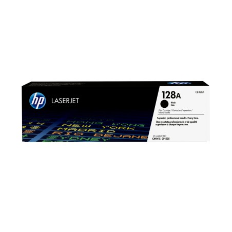 HP 128A Sort Toner CE320A - 2000 sider | Kvalitet og Pålidelighed til Dit Print!