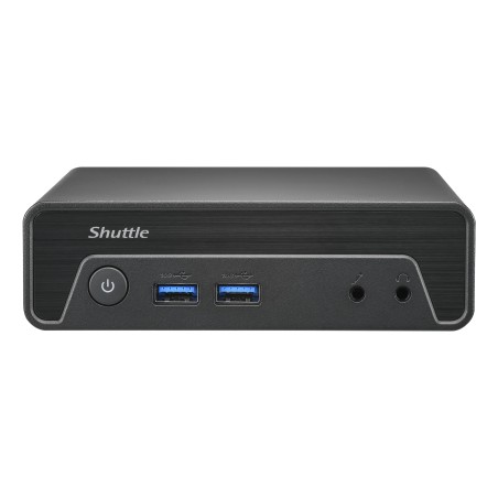 Shuttle Nano PC NE10N 06L - Slank Sort Mini PC med Intel N100 SoC | Optimal Ydeevne & Stilren Design 