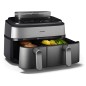 Philips 5000 Series NA555 Airfryer Dual Basket Airfryer 2750W Sølv Philips 5000 Series NA555 Airfryer Dual Basket Airfryer 2750W Sølv