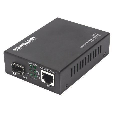 Intellinet Gigabit Poe Media Converter - Hurtig & Effektiv Netværksløsning (Varenr. 508216)
