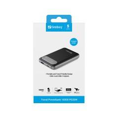 "Sandberg Travel Powerbank 10000 PD20W - Kraftfuld og Bærbar Løsning til Dine Enheder | Varenummer: 421-16"