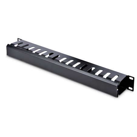 Køb StarTechcom 1U COVERED CABLE FINGER DUCT - Effektiv Kabelføring & Optimal Organisering!