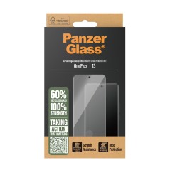 PanzerGlass Skærmbeskyttelse m. Sort Ramme til OnePlus 13 Ultra-Wide Fit - Optimal Beskyttelse og Stilsikkert Design