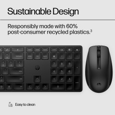 Køb HP 650 Wireless Keyboard And M - Optimer dit arbejdsområde med kvalitet og komfort | Varenr: 4R013AA#ABD