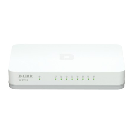 D-Link 8-Port GIGABIT EASY DESKTOP - Effektiv Netværksløsning til Hurtig Dataoverførsel | GO-SW-8G/E