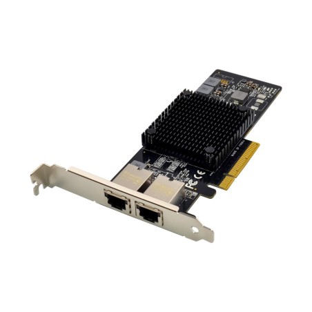 Køb MicroConnect PCIe x8 Dual RJ45 10 GbE X550 - Hurtig og Pålidelig Netværksløsning!