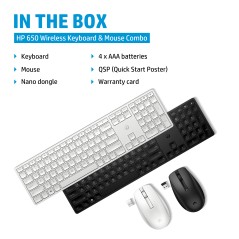 HP 650 Wireless Keyboard - Komfortabelt og Effektivt Tastatur til Dit Arbejde | Varenummer: 4R013AA#UUZ