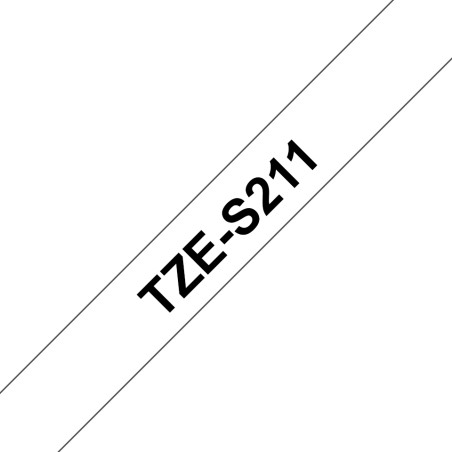 Brother Tze-S211 Label-Making Tape - Professionel Kvalitet til Præcise, Holdbare Etiketter!