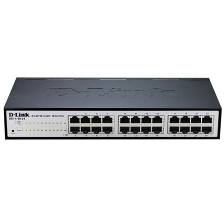 D-Link DGS-1100-24V2 - 24-Port PoE Gigabit Smart Switch til Effektiv Netværksstyring