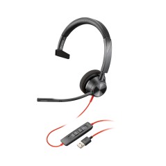 Poly Blackwire 3310 Microsoft - Komfortabel og pålidelig headset med krystalklar lyd | Bestil nu!