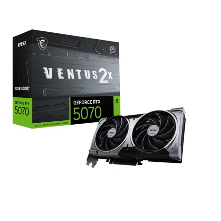 MSI GeForce RTX 5070 12G VENTUS 2X OC 12GB - Kraftfuld gaming ydeevne med avanceret køling og fantastisk grafik! Varenummer: 471