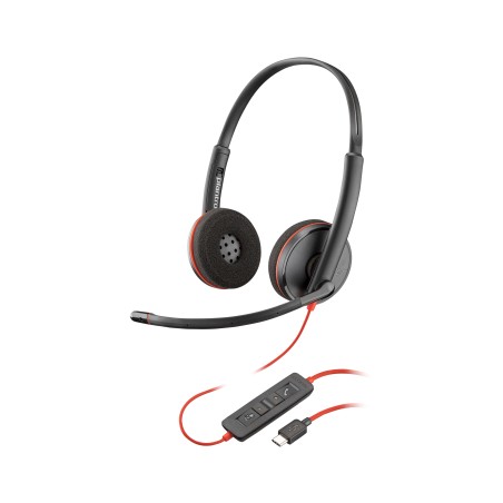 Poly Blackwire C3220 USB-C Headset – Komfortabelt, Stilfuldt og Optimal Lydkvalitet | Varenr. 80S07A6