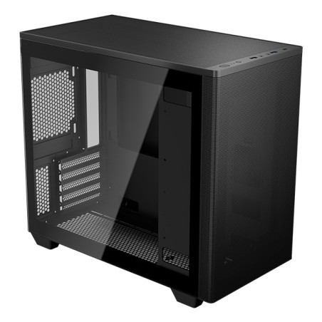 AeroCool Stormfront Mini Trn Micro-ATX Kabinet - Sort - Kompakt Design Uden Strømforsyning, Perfekt til Dit Gaming Set-up!