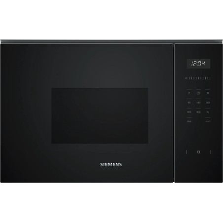 Siemens iQ500 Mikroovn til indbygning - 800W, 20 liter, Sorte - Effektiv madlavning med stil!