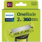 Philips OneBlade QP624 Barberhoved Sort Grøn Sølv Philips OneBlade QP624 Barberhoved Sort Grøn Sølv
