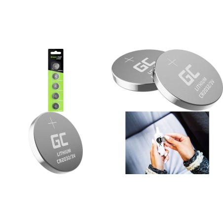 Green Cell Knapcellebatterier CR2032 - Langvarig og Pålidelig Strøm | Varenummer: 5903317225775