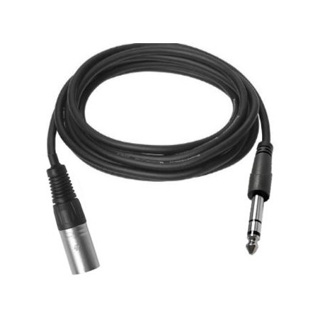 Vivolink XLR M - Stereo Jack 6,35 mm | Professionel Kvalitet & Holdbarhed - Varenr. PROAUDXLRJACKS0.5