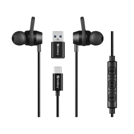 Sandberg USB-CA In-Earset - Premium Klangkvalitet og Komfortable Ørepropper (Varenr. 126-50)