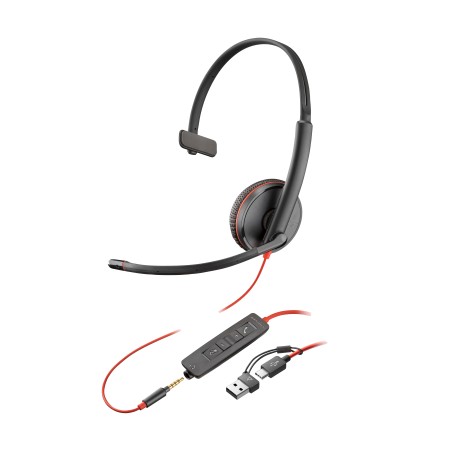 HP Blackwire 3215 Monaural USB-C Headset - Komfortabel Lydkvalitet & Effektiv Arbejde体验 (Varenummer: 8X227A6)