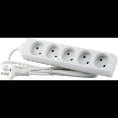 MicroConnect 5-way Danish Power Strip 5m - Versatile Power Solution for Your Devices - GRUELU6H050