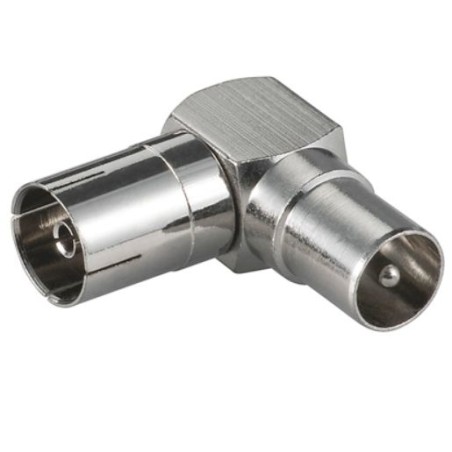 MicroConnect Coaxial Angled Adapter FM - Kvalitetsadapter til Optimal Signaloverførsel | Varenr. COAXADAPTERA