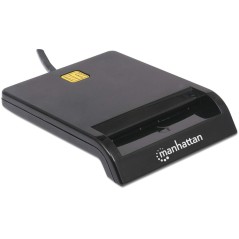Manhattan Smart Card Reader - USB | Effektivt, Brugervenligt og Pålideligt Kortlæser! Varenummer: 102049