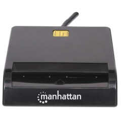 Manhattan Smart Card Reader - USB | Effektivt, Brugervenligt og Pålideligt Kortlæser! Varenummer: 102049