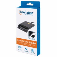 Manhattan Smart Card Reader - USB | Effektivt, Brugervenligt og Pålideligt Kortlæser! Varenummer: 102049