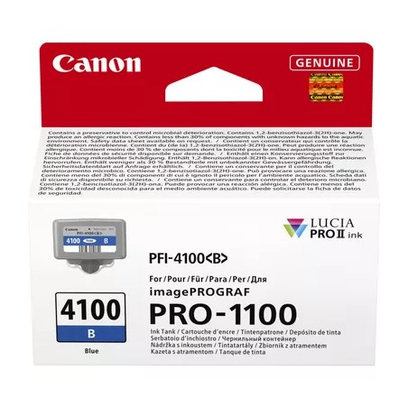 Canon PFI 4100 B Blå Blækbeholder
