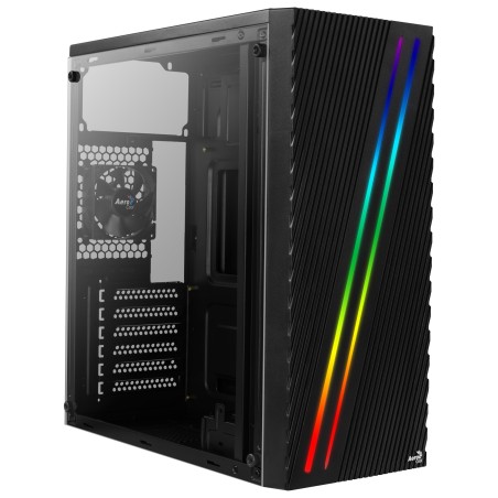 AeroCool Streak Trn ATX Kabinet - Ingen Strømforsyning - Elegant Sort Design til Optimal Køling