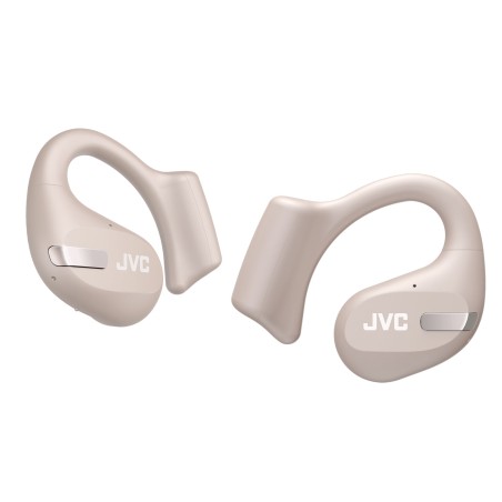 JVC Nearphone TWS Beige - Trådløse Øretelefoner med Fantastisk Lydkvalitet og Komfortabel Pasform - HA-NP50T-C-U