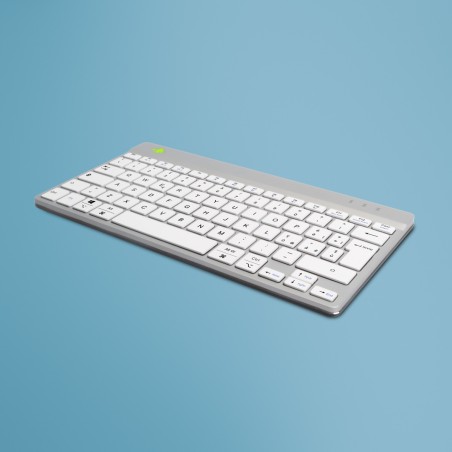 R-Go Compact Break Tastatur - Ergonomisk Design og Optimal Komfort til Bedre Arbejdsmiljø - RGOCOITWLWHT