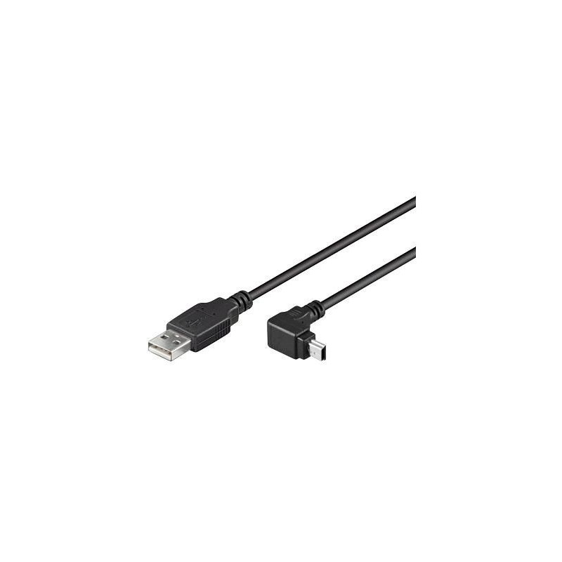 MicroConnect USB A - Mini USB Angled B 5P MicroConnect USB A - Mini USB Angled B 5P