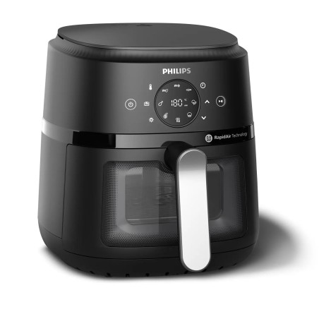 Philips 2000 Series NA221 Airfryer - 15kW Sort/Sølv | Sundere madlavning med hurtig varme og sprødt resultat!