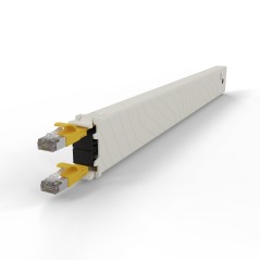 Køb PATCHBOX Cassette 8RU STP Yellow - Innovativ og Pladsbesparende Kabelopbevaring!
