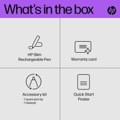 HP Slim Rechbl Pen - Effektiv og Elegant Stylus til Kreativ Brug | Varenr. 630W7AA#AC3
