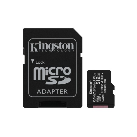 Kingston 512GB microSDXC Canvas Select – Hurtig og Pålidelig Lagerplads til Din Enhed!