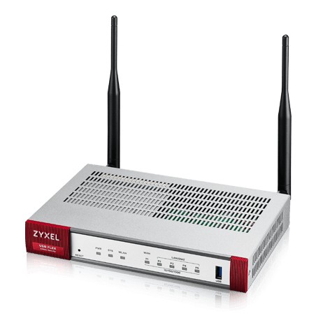 Zyxel ZyWALL USG FLEX 100AX Firewall - 4 porte, Ekstern Effektiv Sikkerhedsløsning til Dit Netværk - Varenr. 4718937629473