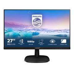 Philips 27" 1920x1080 IPS - Fantastisk billedkvalitet og slank design | 273V7QDSB/00