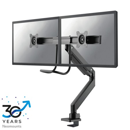 Neomounts Select Full Motion Dualdesk Mnt - Blk | Optimal Pladsudnyttelse & Ergonomisk Komfort - NM-D775DXBLACK