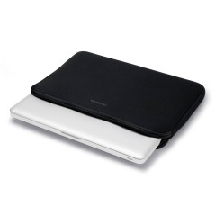 DICOTA PERFECT Hylster til Notebook 15,6" - Neopren i 100% Genbrugt Stof - Elegant Sort Beskyttelse til Din Computer!