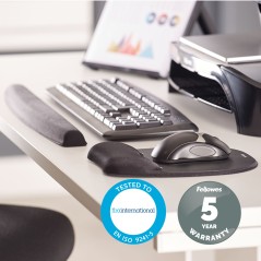 Fellowes Memory Foam Musemåtte med Håndledsstøtte - Optimal Komfort og Support til Arbejdspladsen!