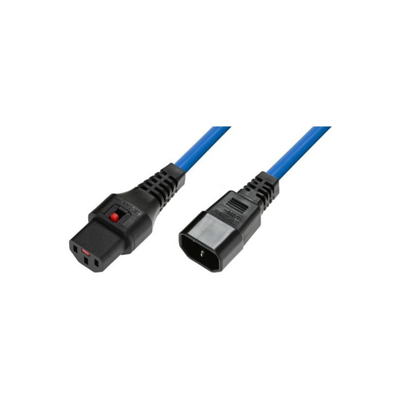 MicroConnect Powercord C13 IEC Lock - C14 MicroConnect Powercord C13 IEC Lock - C14