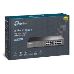 Køb Omada TP-Link TL-SG1016PE Netværksswitch - Effektiv, Pålidelig & Smart Løsning til Dit Netværk!