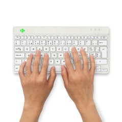 Køb R-Go Compact Break Keyboard - Ergonomisk Tastatur til Optimal Arbejdskomfort | RGOCOCHWLWHT